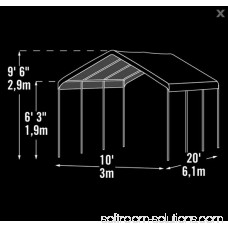 ShelterLogic 10 x 20 ft. Heavy Duty All-Purpose Canopy